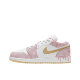 Tênis Air Jordan 1 Low "Paint Drip" Rosa