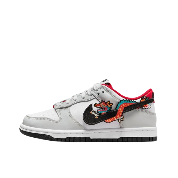 Tênis Dunk Low "Year of the Dragon" Feminino Cinza