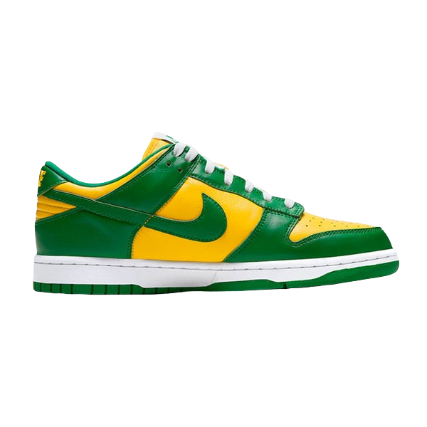 Tênis Dunk Low "Brasil" Verde / Amarelo