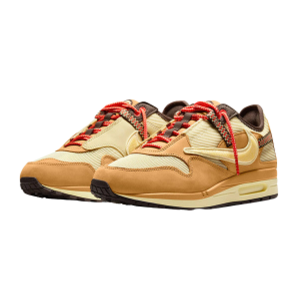 Tênis Air Max 1 x Travis Scott "Wheat" Masculino Marrom
