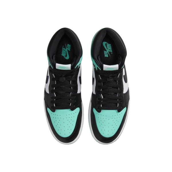 Tênis Air Jordan 1 High OG "Green Glow" Masculino Preto / Verde