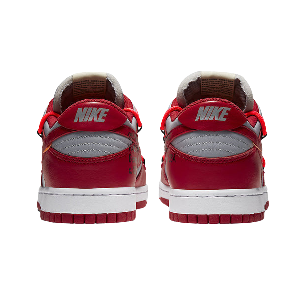 Tênis Dunk Low x Off-White "University Red"