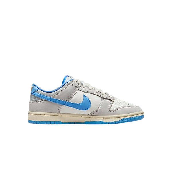 Tênis Dunk Low "Athletic Department University Blue" Masculino Cinza / Azul
