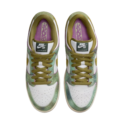 Nike Dunk SB Low Pro x Alexis Sablone White and Pacific Moss