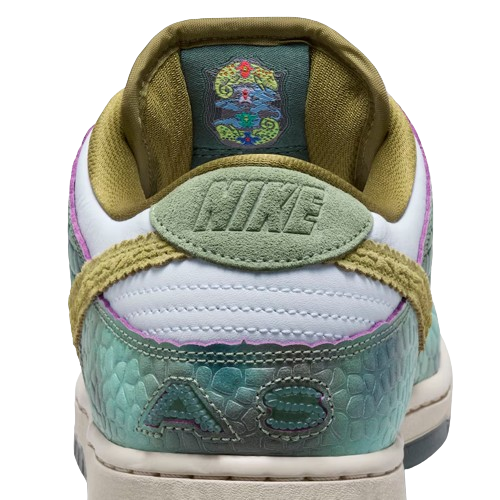 Nike Dunk SB Low Pro x Alexis Sablone White and Pacific Moss
