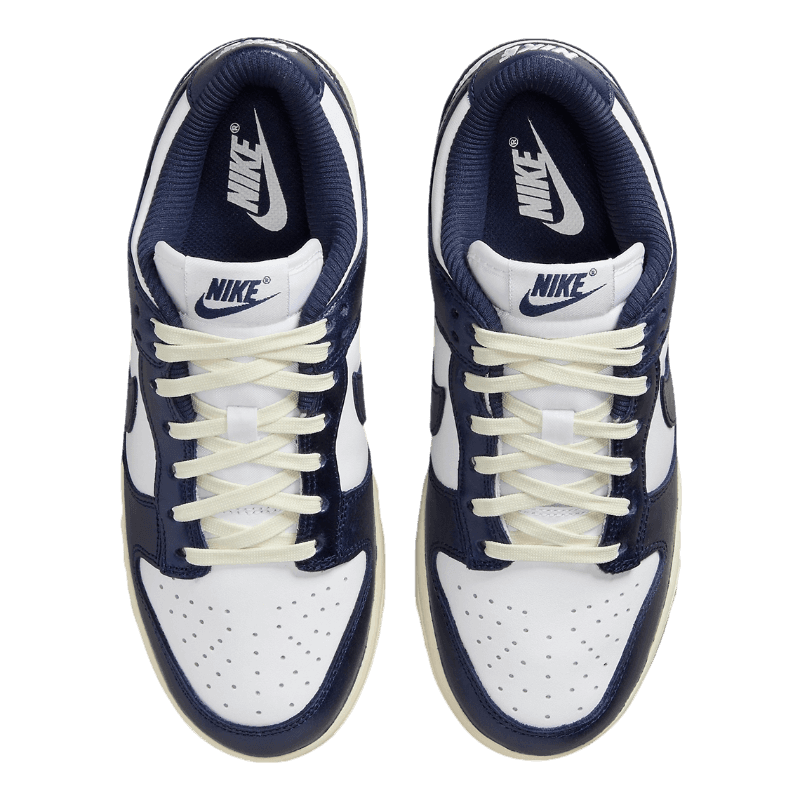 Tênis Dunk Low "Midnight Navy and White" Feminino Azul