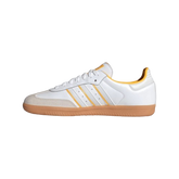 Tênis adidas Samba OG "Crystal White Crew Yellow" Feminino Branco