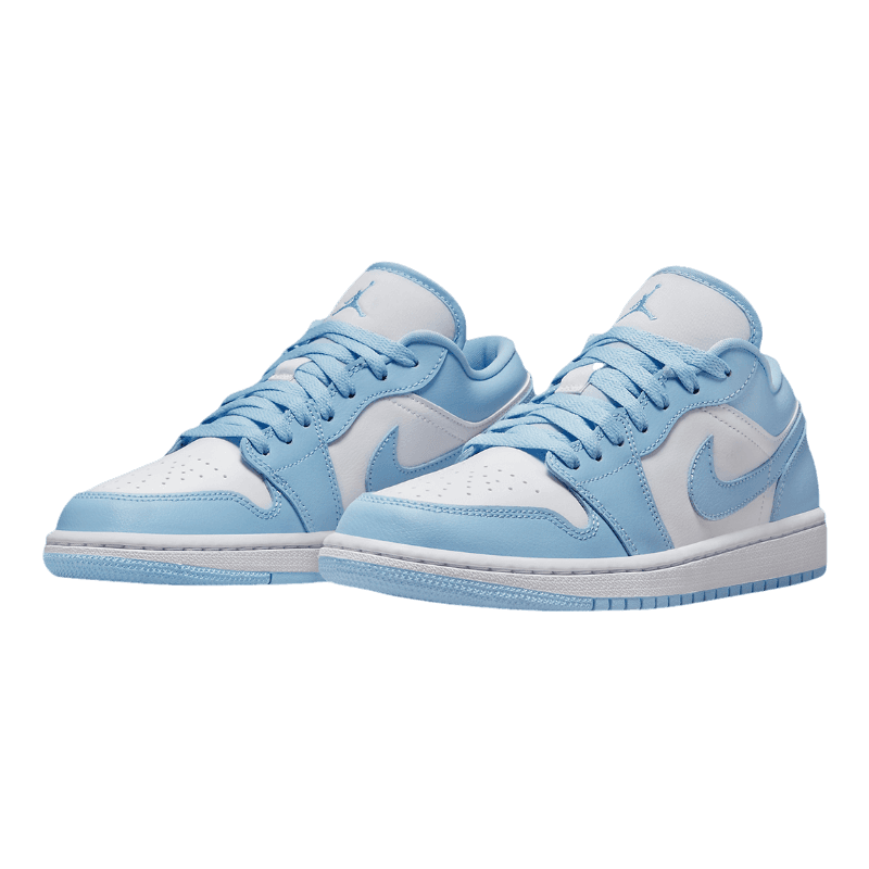Tênis Air Jordan 1 Low "Aluminium" Branco / Azul