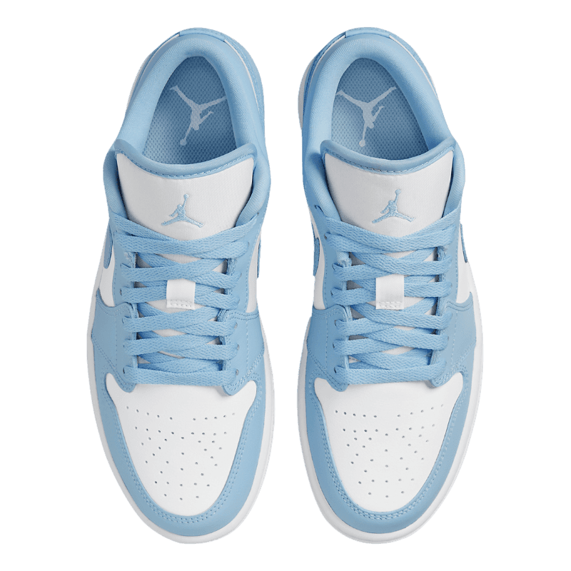 Tênis Air Jordan 1 Low "Aluminium" Branco / Azul