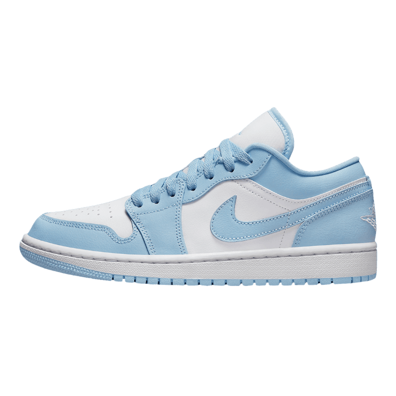 Tênis Air Jordan 1 Low "Aluminium" Branco / Azul