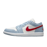 Tênis Air Jordan 1 Low "Blue Grey White Dune Red" Azul / Vermelho
