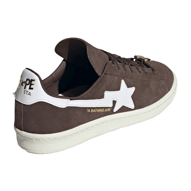 Tênis Adidas Campus 80s x Bape "Brown" Masculino Marrom