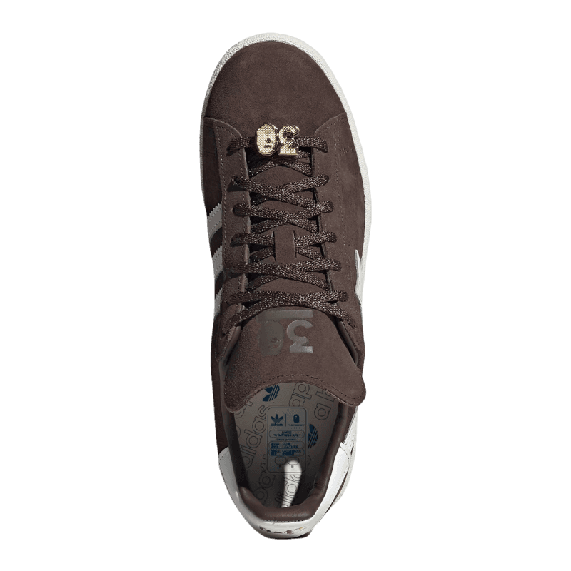 Tênis Adidas Campus 80s x Bape "Brown" Masculino Marrom
