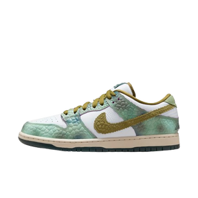 Nike Dunk SB Low Pro x Alexis Sablone White and Pacific Moss