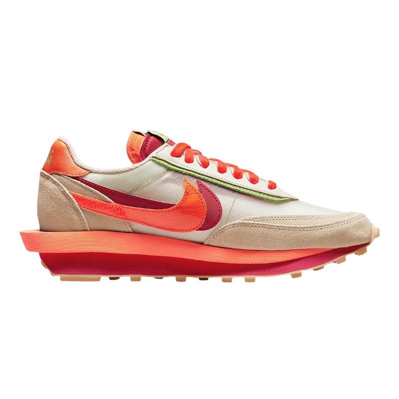 Nike Sacai x Clot LDWaffle Orange Blaze