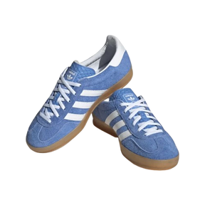 Tênis adidas Gazelle Indoor "Blue Fusion Cloud White" Feminino Rosa