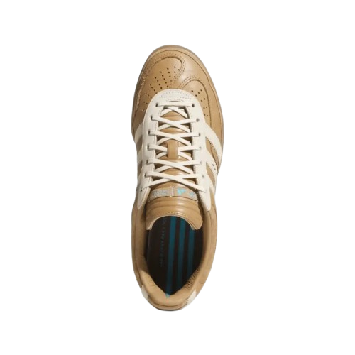 Tênis Bad Bunny x adidas Gazelle Indoor Messi "Cardboard Cream White" Bege